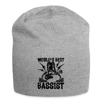 World's Best Bassists Bass Guitarist Bass Player - Jersey-Beanie - Grau meliert - Vorne