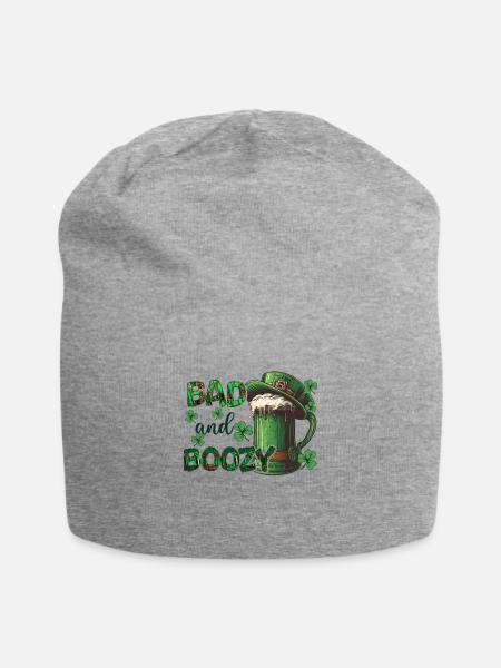 All Irish Irland Kleeblatt Grün St Patricks Day - Jersey-Beanie - Grau meliert