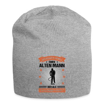 Straßenbauer Alter Mann Spruch Herren Geschenk - Jersey-Beanie - Grau meliert - Vorne