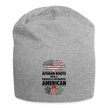 Né en Afghanistan Afghanistan Américains USA - Bonnet en jersey - gris chiné - Devant