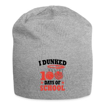100 jours d'école Basket Cadeau Pour Enfants - Bonnet en jersey - gris chiné - Devant