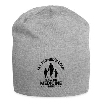 Meilleur père de médecine amour grand-père de la famille grand-père - Bonnet en jersey - gris chiné - Devant