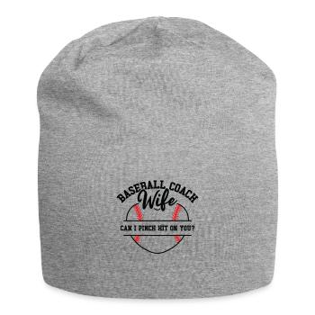 Baseball-Trainerin Ehefrau Berufstätige Mutter - Jersey-Beanie - Grau meliert - Vorne