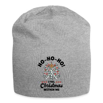 Weihnachtsferien Skelett Rippenkäfig Radiologie - Jersey-Beanie - Grau meliert - Vorne