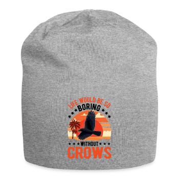 Crow Raven Crow Crow Husbandry Crow Breeder - Jersey Beanie - heather grey - Front