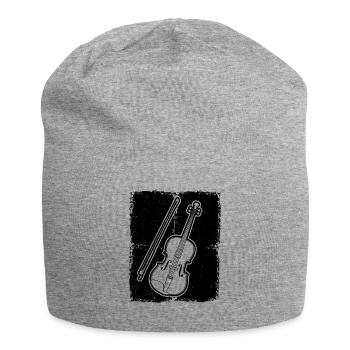 Violin Violinist Violinist - Jersey Beanie - heather grey - Front
