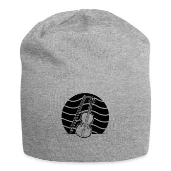 Violin Violinist Violinist - Jersey Beanie - heather grey - Front