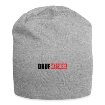 Druf Geschiss Saarland Saar Saarländisch - Jersey-Beanie - Grau meliert - Vorne