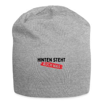 Hinten Steht Auch Was - Jersey-Beanie - Grau meliert - Vorne