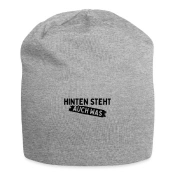 Hinten Steht Auch Was - Jersey-Beanie - Grau meliert - Vorne