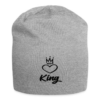 Roi - Bonnet en jersey - gris chiné - Devant