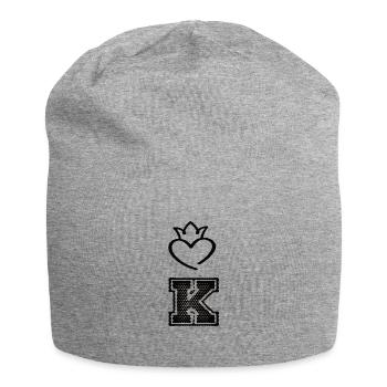 Roi - Bonnet en jersey - gris chiné - Devant