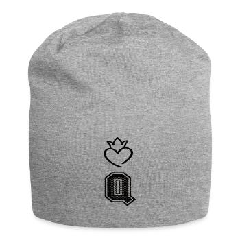 Reine - Bonnet en jersey - gris chiné - Devant