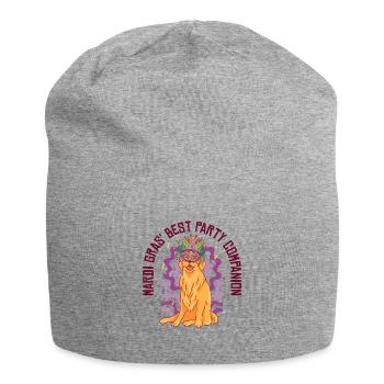 Mardi Gras Karneval Golden Retriever Party Kostüm - Jersey-Beanie - Grau meliert - Vorne