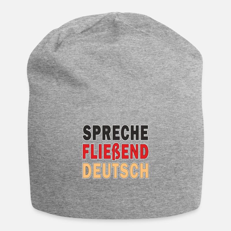 SPRECHE FLIEßEND DEUTSCH - Jersey-Beanie - Grau meliert