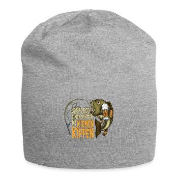 Gepflegt einen hinter die Kiemen Kippen Fische - Jersey-Beanie - Grau meliert - Vorne