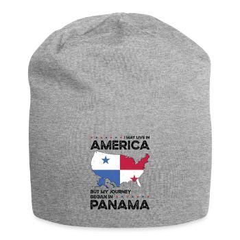 Geboren in Panama Panamaer Amerikaner USA - Jersey-Beanie - Grau meliert - Vorne