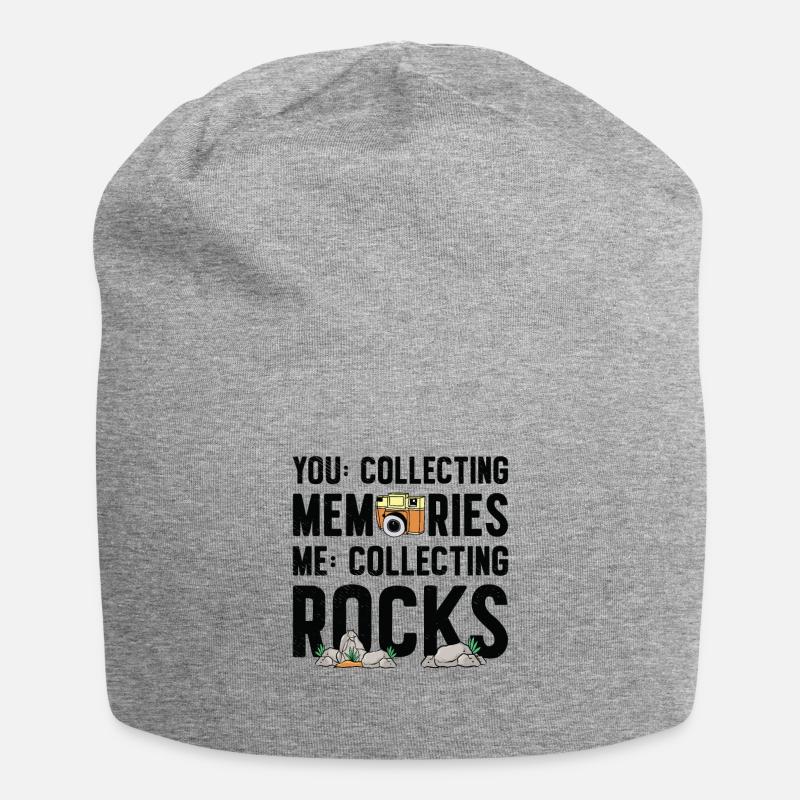 Géologue collectionneur de roches Geode Rock Hunter - Bonnet en jersey - gris chiné