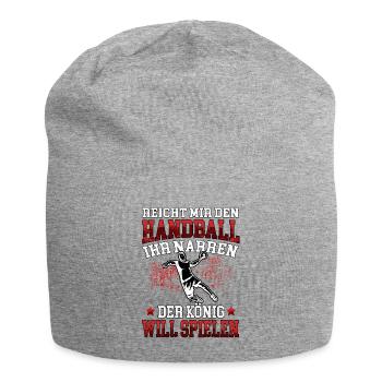 König will Handball spielen Handballer - Jersey-Beanie - Grau meliert - Vorne