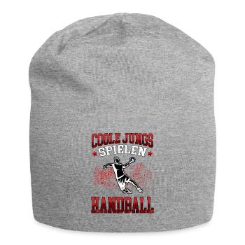 Coole Jungs spielen Handball Handballer - Jersey-Beanie - Grau meliert - Vorne
