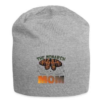 The Monarch Mom - Jersey Beanie - heather grey - Front