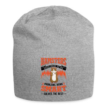 Hamster owner Golden hamster hamster - Jersey Beanie - heather grey - Front