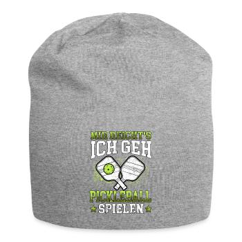 Ich geh Pickleball spielen Pickelball - Jersey-Beanie - Grau meliert - Vorne