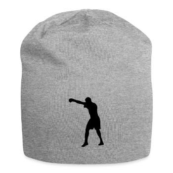 Boxe - Bonnet en jersey - gris chiné - Devant