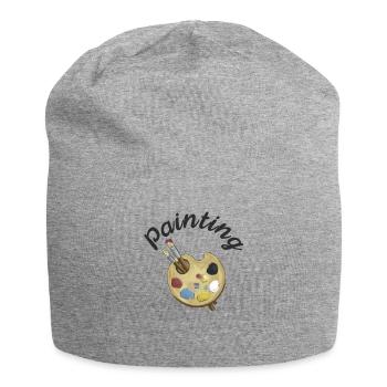 Peinture Art Peintre Artiste Art - Bonnet en jersey - gris chiné - Devant