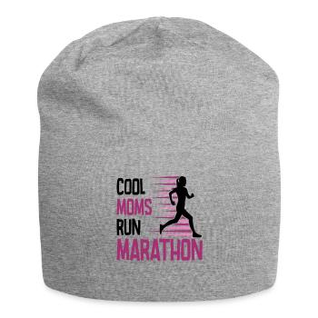 Run 26.2 mile marathon challenge - Jersey Beanie - heather grey - Front