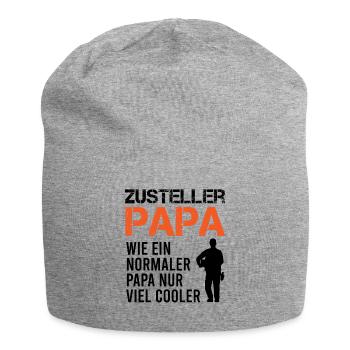Zusteller Papa Postbote Briefträger Geschenk - Jersey-Beanie - Grau meliert - Vorne