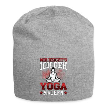 Yoga ich geh Yoga machen Namasté Meditation - Jersey-Beanie - Grau meliert - Vorne