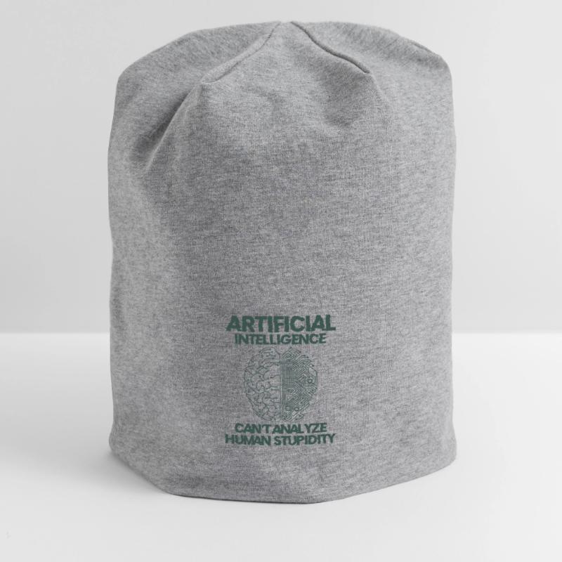 Artificial Intelligence Programmer Brain Human Jersey Beanie