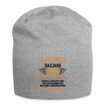 Oldtimer Baujahr 1924 - Jersey-Beanie - Grau meliert - Vorne