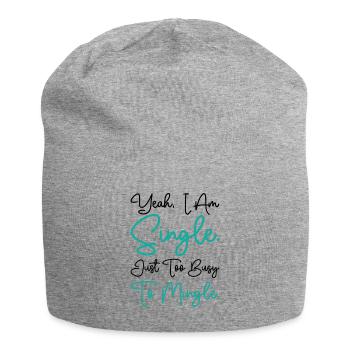 Fleißig Single Unabhängig Mingle Beziehung - Jersey-Beanie - Grau meliert - Vorne