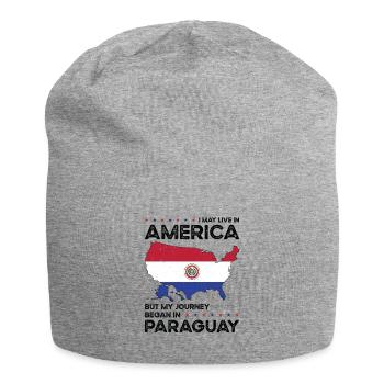 Né au Paraguay Paraguay Américains USA - Bonnet en jersey - gris chiné - Devant
