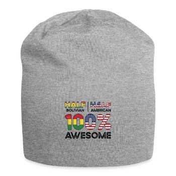 La moitié des Boliviens Boliviens Américains USA - Bonnet en jersey - gris chiné - Devant