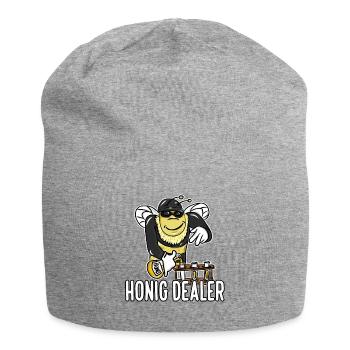 Honig Dealer Imker Honig Biene Imkerei Bienenzucht - Jersey-Beanie - Grau meliert - Vorne