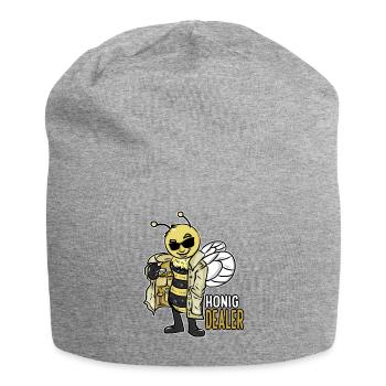 Honig Dealer Imker Honig Biene Imkerei Bienenzucht - Jersey-Beanie - Grau meliert - Vorne
