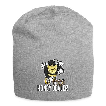 Honey Dealer Beekeeper Honey Beekeeping Beekeeping - Jersey Beanie - heather grey - Front