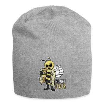 Honey Dealer Beekeeper Honey Beekeeping Beekeeping - Jersey Beanie - heather grey - Front