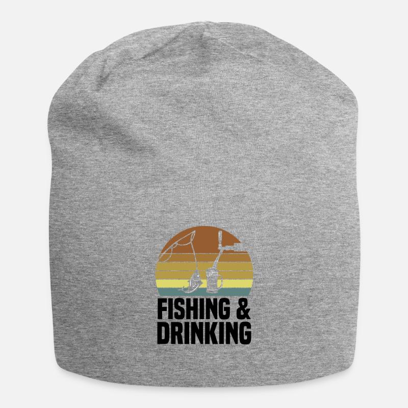 Fish Hook Fish Funny Rods - Jersey Beanie - heather grey