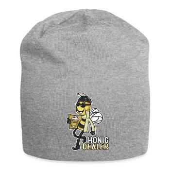 Honig Dealer Imker Honig Biene Imkerei Bienenzucht - Jersey-Beanie - Grau meliert - Vorne