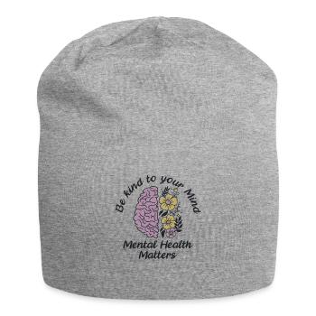 Awareness of mental health - Jersey Beanie - heather grey - Front