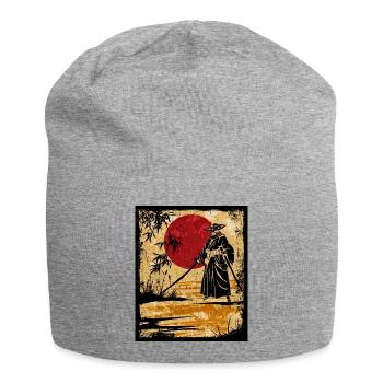 Samouraï Art Japonais Vintage Fighter Rétro - Bonnet en jersey - gris chiné - Devant