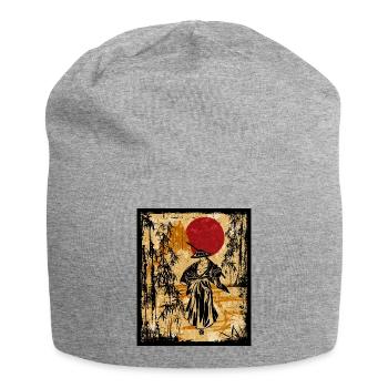 Samouraï Art Japonais Vintage Fighter Rétro - Bonnet en jersey - gris chiné - Devant