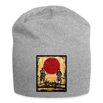 Samouraï Art Japonais Vintage Fighter Rétro - Bonnet en jersey - gris chiné - Devant