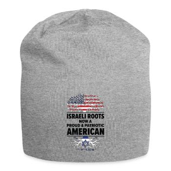 Geboren Israelisch Israelisch Amerikanisch USA - Jersey-Beanie - Grau meliert - Vorne