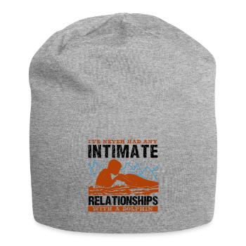 JE N’AI JAMAIS EU DE RELATIONS INTIMES AVEC - Bonnet en jersey - gris chiné - Devant