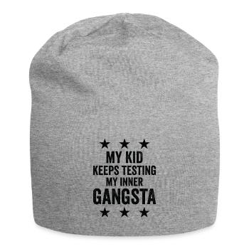 Parenting Children Testing Family Inner Gangster - Jersey Beanie - heather grey - Front